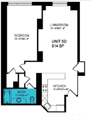 1BR/1BA - Victoria Tower