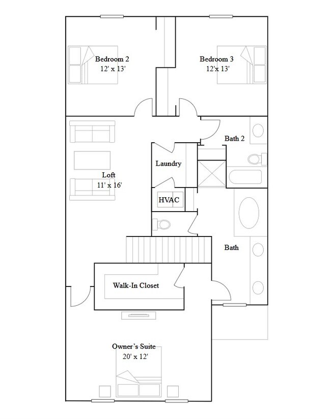 Floor Plan 2nd Level - 3110 Pinnacle Peak Dr