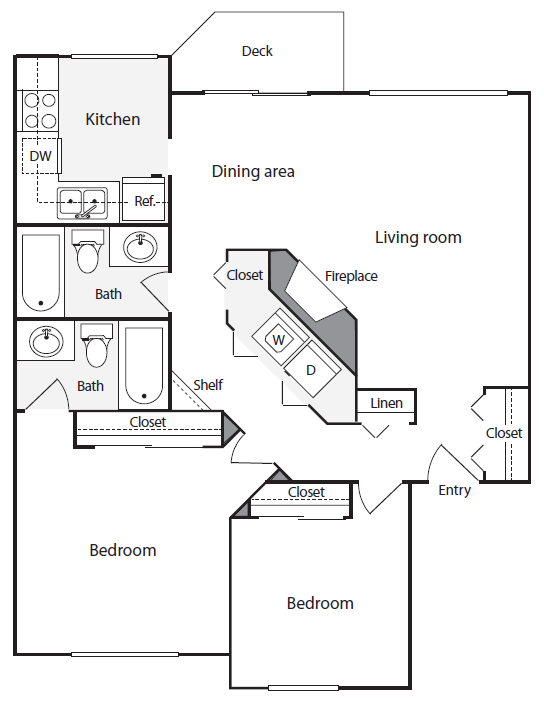 Floorplan - Redmond Park Apts