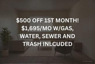 Building Photo - $500 OFF 1ST MONTH! $1,695/MO (GAS, WATER, SEWER & TRASH INCLUDED)  Look & Lease Special: Apply w...