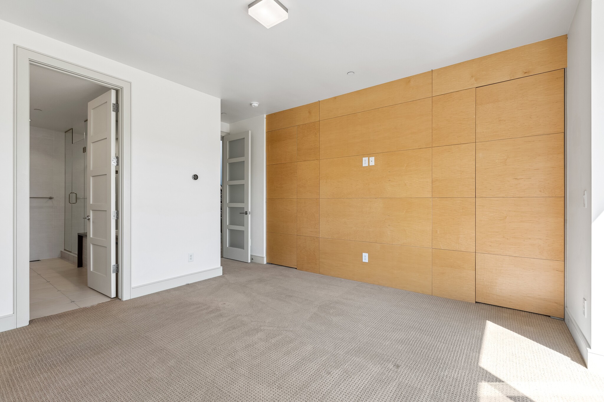 primary bedroom - walk-in closet behind maple wall - 2516 N Washington St