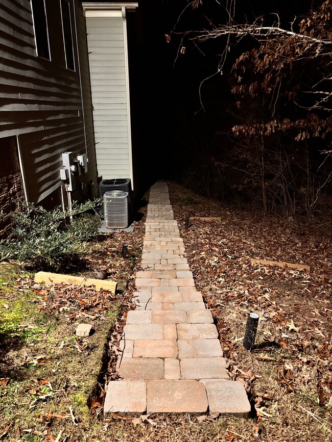 path to your front door fully lit by motion sensor light - 1000 McLamb Dr