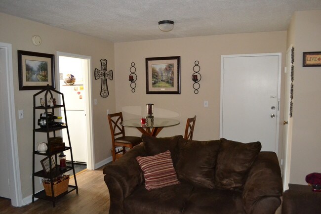 Furnished living room 1 BR - Madison Apartments