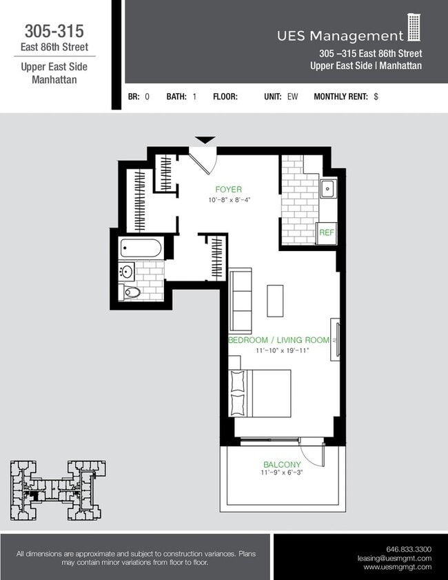 Floorplan - Yorkshire Towers