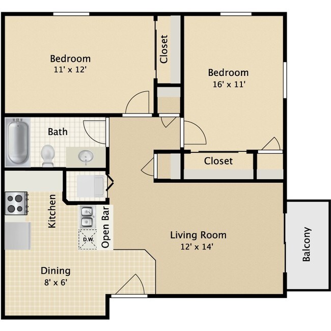 Floorplan - Aspen Pointe Apartments