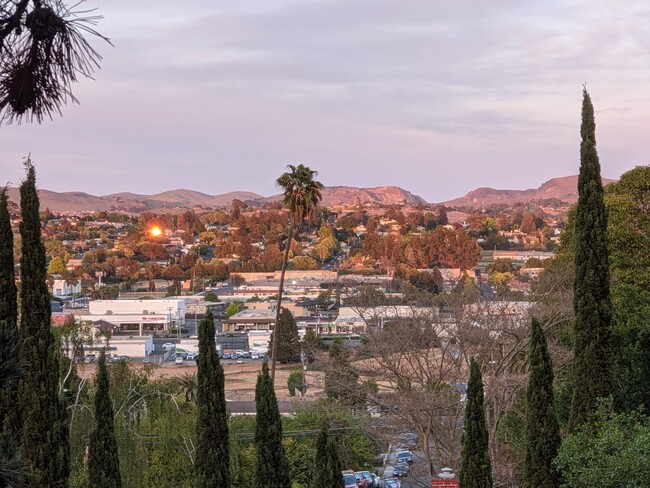 View from rear balcony at sunset - 1 Frisbie St