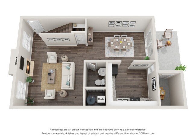 Floorplan - Colonial Towne Apartments