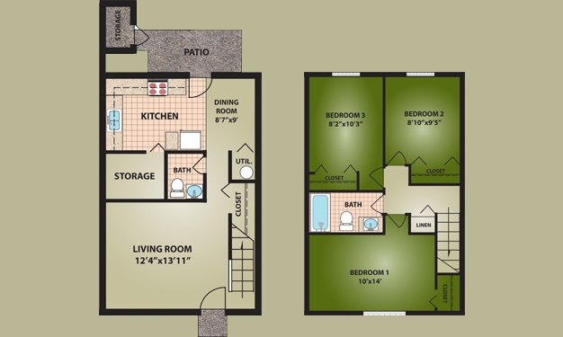 Floorplan - Norton Village Apartments