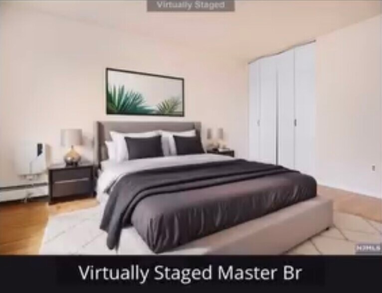 Virtually Staged Master Bedroom - 711 Bergen St
