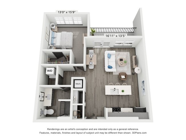 Floorplan - North End Apartments