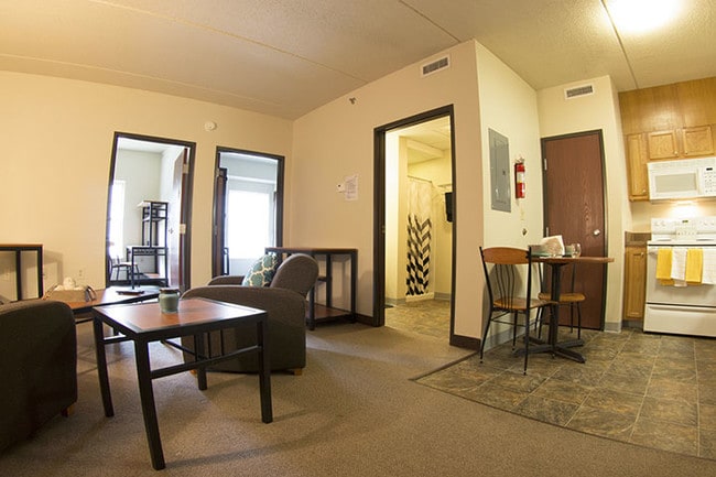 Living Room and Kitchen - 500 Honeysuckle Ln Student Housing