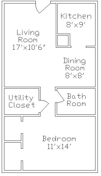 1BR/1BA - Eastbrook Apartments