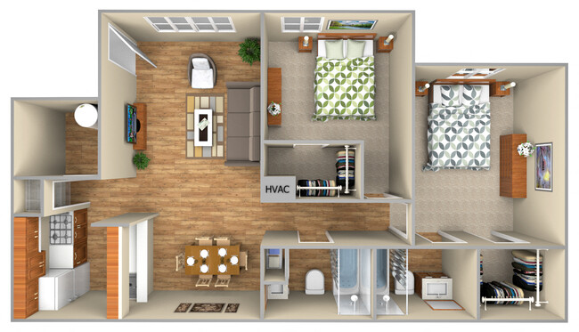 Floorplan - Rolling Oaks Apartment Homes