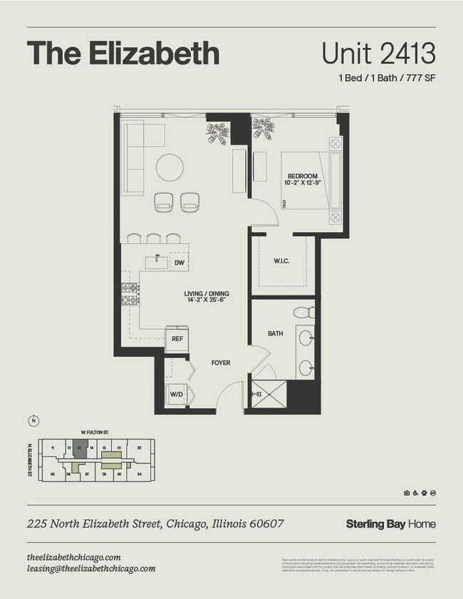 Floorplan - The Elizabeth Chicago