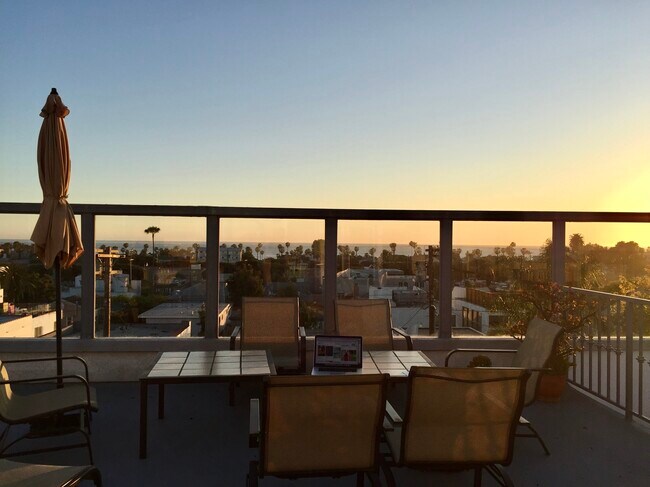 Sunset view from the upstairs deck - 2431 3rd St