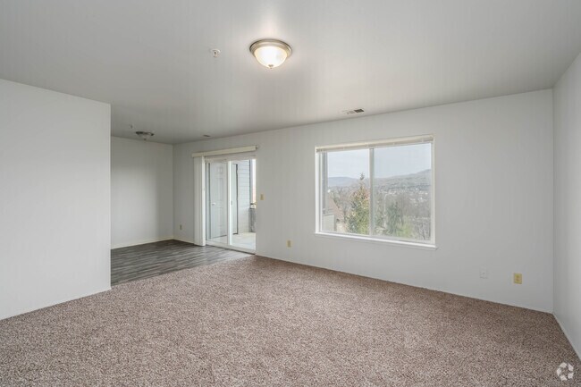 2BR, 1BA - 900SF - Living Room - Aspen Heights