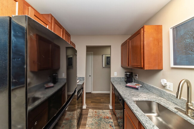 Step into this contemporary kitchen, where style meets functionality. - Oaks at Old Hickory