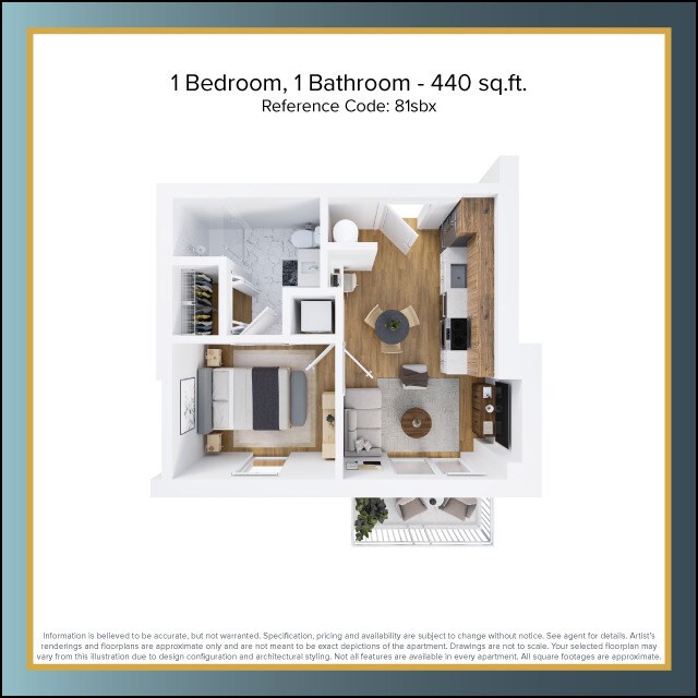 Floorplan - The Residences at East 801 Whiting Street