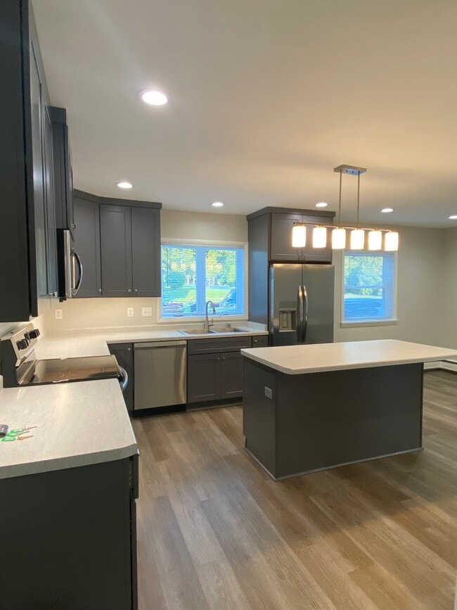 Kitchen w/ Island - 144 Main St