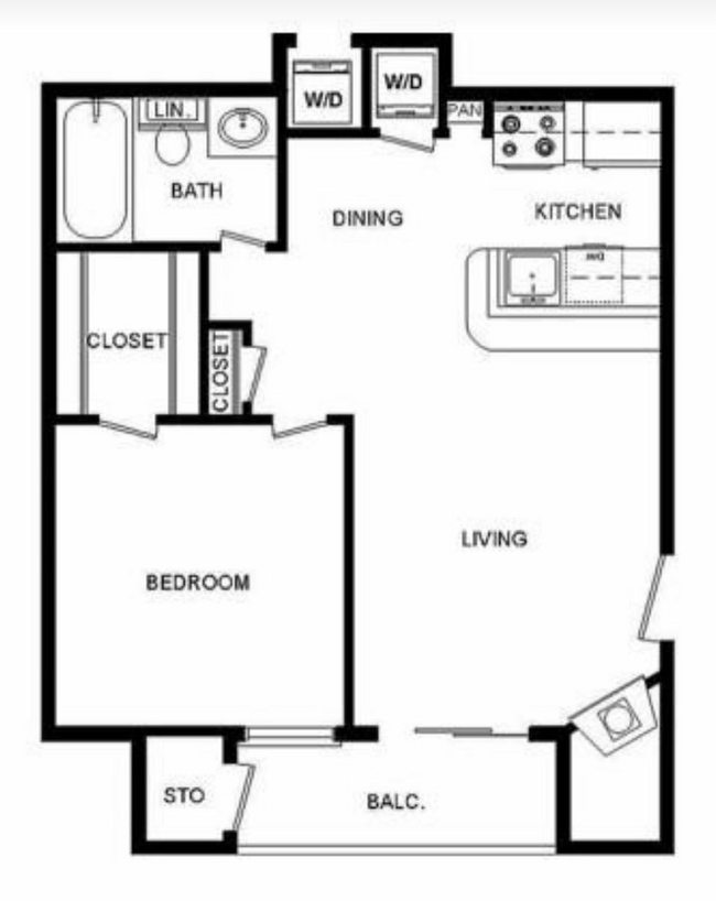 Copy of B - 1 Bed 1 Bath - 531 sf $975 - $1075.jpg - Fountains of Jupiter