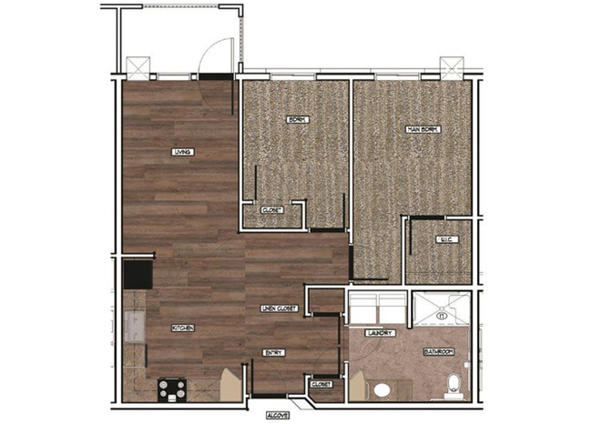 Floorplan - Coral Ridge Senior (55+) Apartments