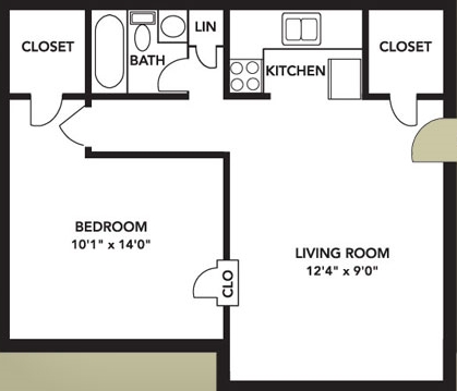 1BR/1BA - Village South Apartments