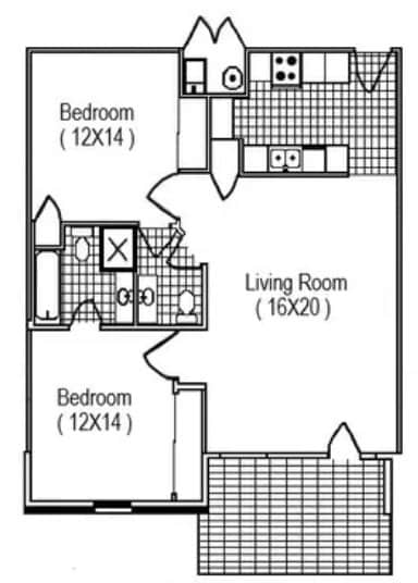 Floorplan - University Village Student Housing