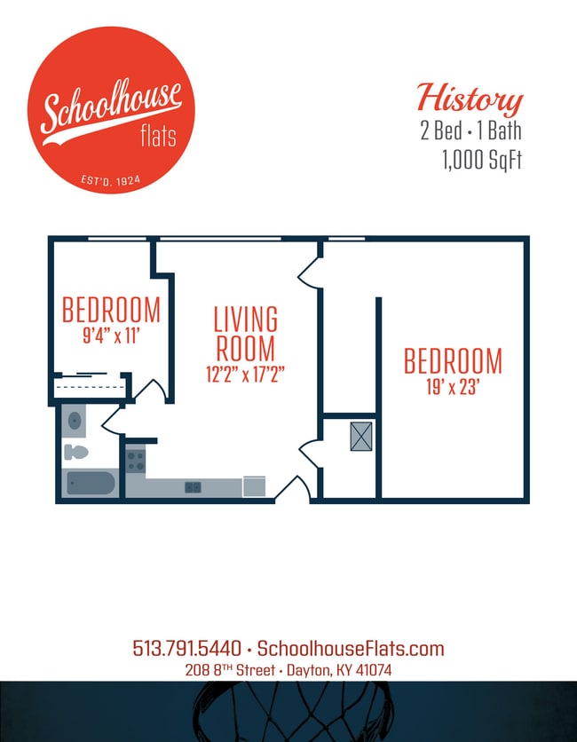 Floorplan - Schoolhouse Flats Apartments