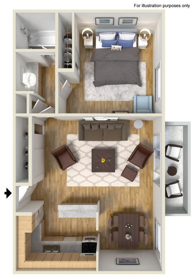 Floorplan - Oak Creek Apartments