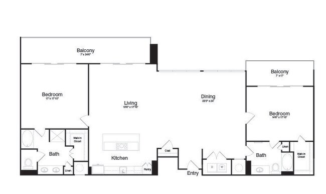 Floorplan - The Katy at Victory Park