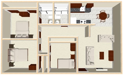 3BR/2BA - The Birches