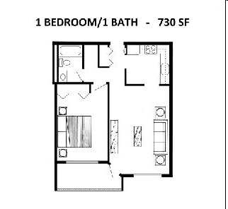 1BR/1BA - Penn Place Apartments