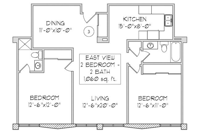 Floorplan - Shorewood East Apartments