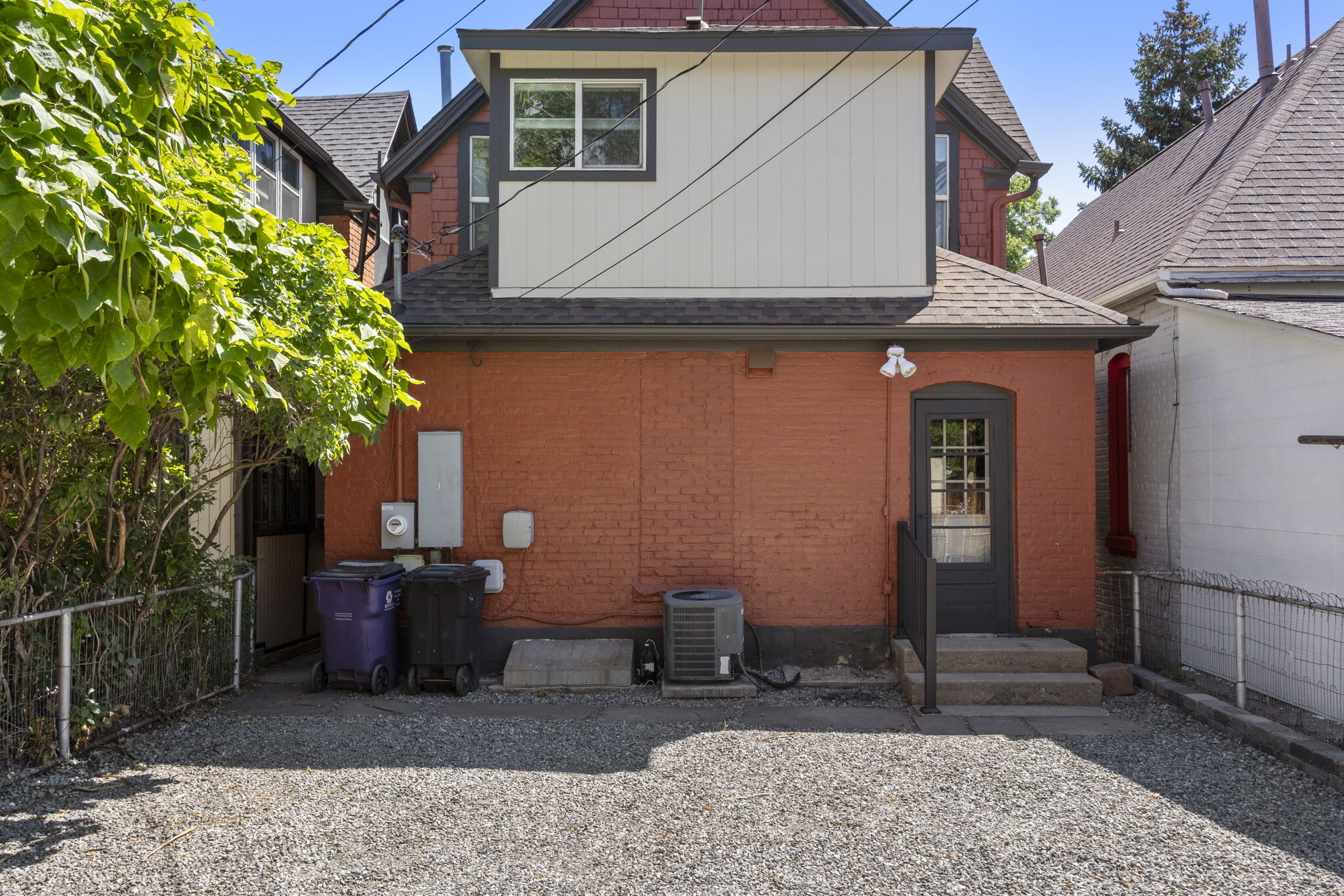 Back of home provides 2 private, off street parking spaces and access to the back of the home. - 3347 Tejon St