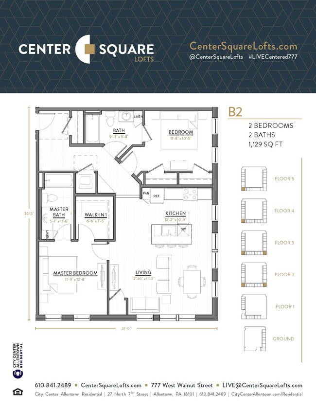 Floorplan - Center Square Lofts West