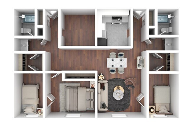 Floorplan - New Brookside Apartments
