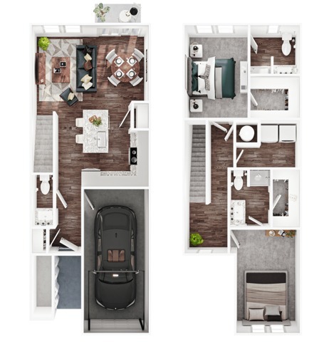 2BR/2.5BA - B1 - Belcara Luxury Townhomes