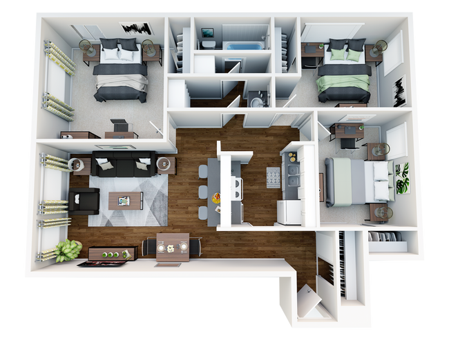 Apex-3bed1halfBa-A-3D - Apex