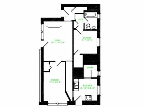 2BR/1BA - 5411-5421 S. Ellis Avenue