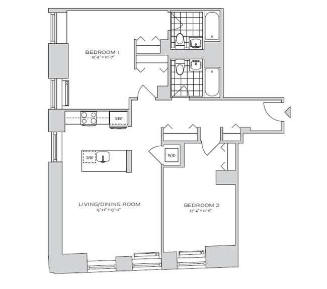 Floorplan - 70 Pine Apartments