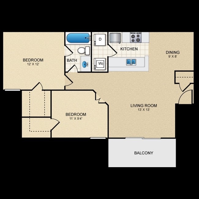B1 - Trinity Park Apartments