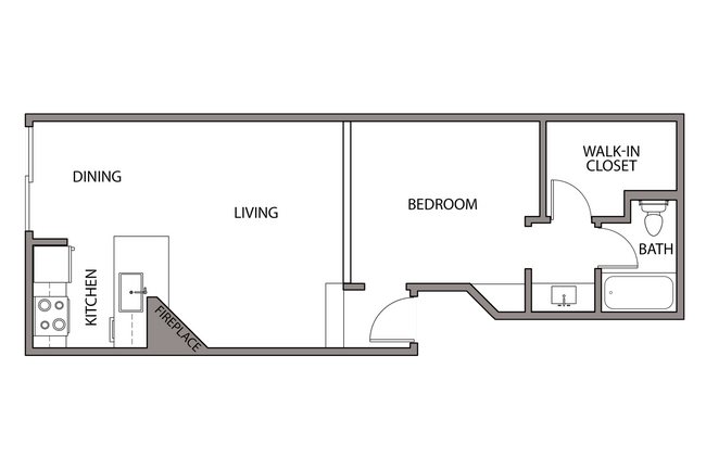 Floorplan - Kingsley Tower Apartments