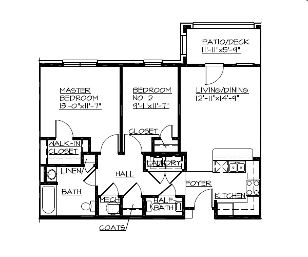 2BR/1.5BA - Wesleyan Place