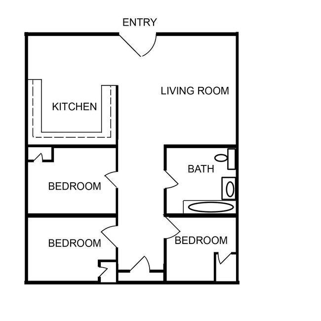 Floorplan - MacArthur Apartments