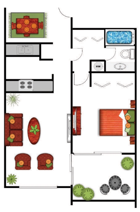 Floorplan - Ariana at El Paseo Boutique Apartment Homes