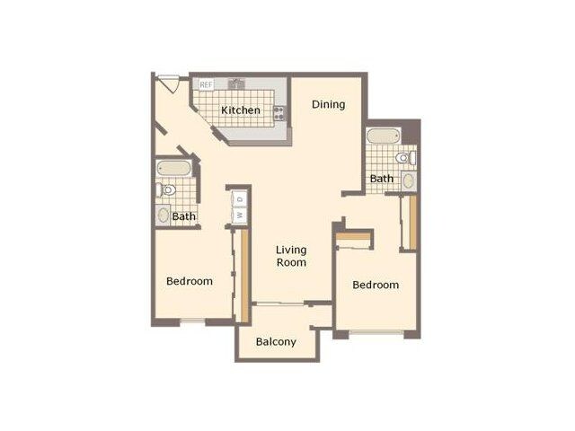2 Bedroom / 2 Bath / 1120 Sq.Ft. - Belasera at Sherman Way