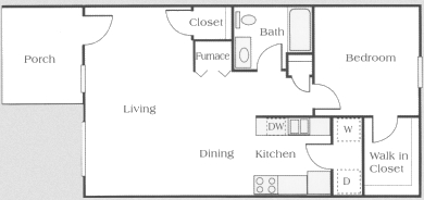 1BR/1BA - Conner Court Apartments