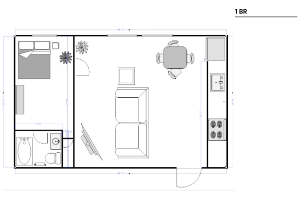 1BR/1BA - 1411 Walnut Street