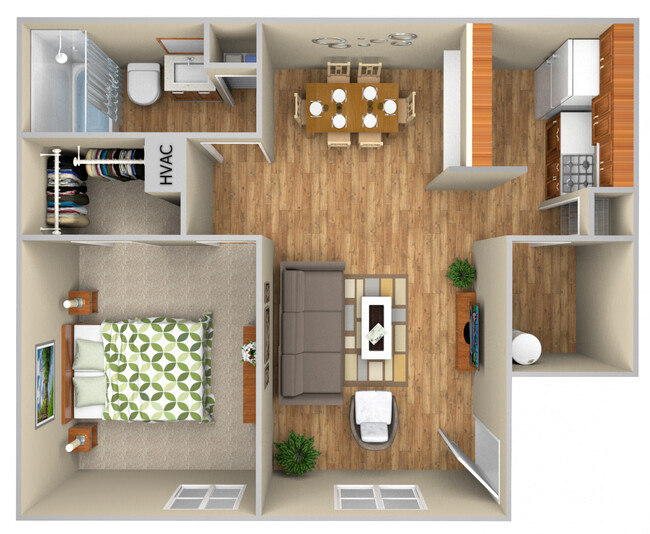 Floorplan - Rolling Oaks Apartment Homes