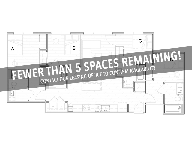 D2 - Fewer Than 5 Spaces Remaining! - Identity Davis Student Apartments